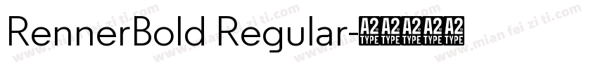 RennerBold Regular字体转换